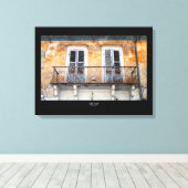 Balcons de vieux bâtiments, Limassol, Chypre toile (Insitu (Plancher de Bois))