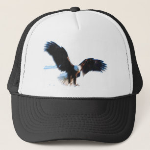 Bald American Eagle Landing Trucker Pet