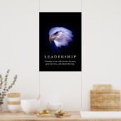 Bald American Eagle Motivatie Leadership Poster (Keuken)