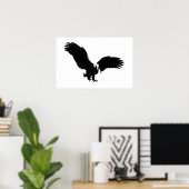 Bald American Eagle Poster Print BW Eagles Posters (Bureau à domicile)