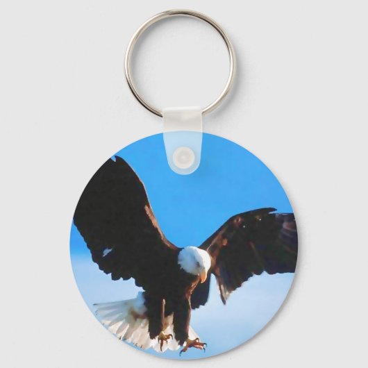 Bald American Eagle Sleutelhanger (Voorkant)