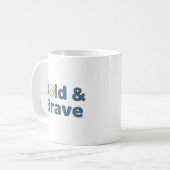 Bald & Brave Mug - Drôle Conception Positive (Devant gauche)