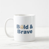 Bald & Brave Mug - Drôle Conception Positive (Gauche)