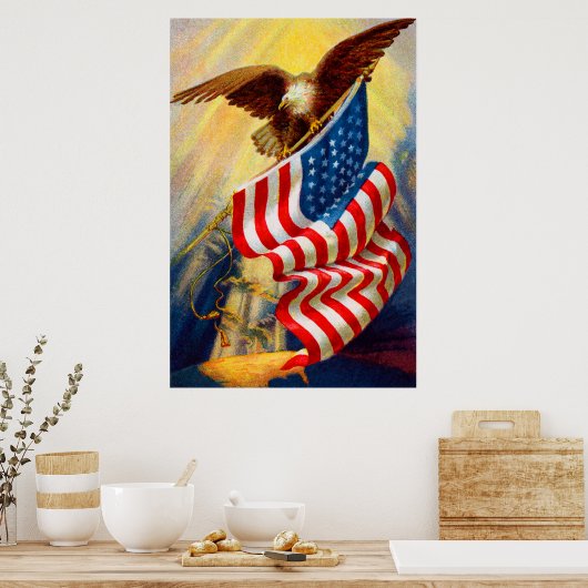 Bald Eagle 4 juillet affiche 2 (Cuisine)