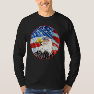 Bald Eagle 4 juli Amerikaanse vlag Flag Patriotic T-shirt