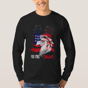 Bald Eagle 4 juli patriotic Mullet vs vlag F T-shirt