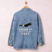 Bald Eagle American Born to Be Free Denim Jacket (Hangar)