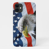 Bald Eagle American Flag Case-Mate iPhone Case (Achterkant)