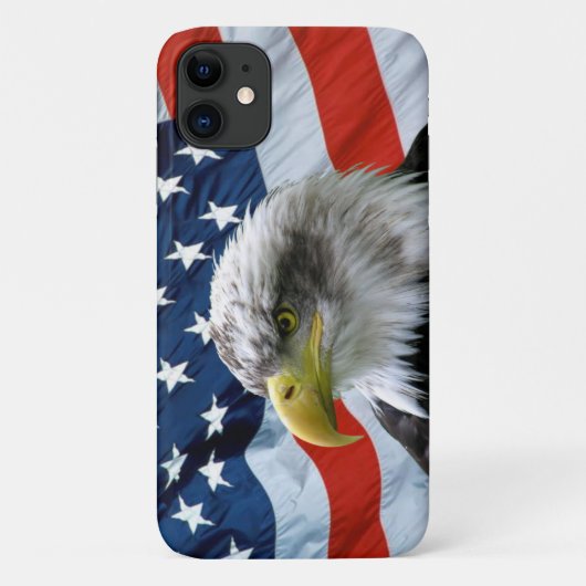 Bald Eagle American Flag Case-Mate iPhone Case (Achterkant)