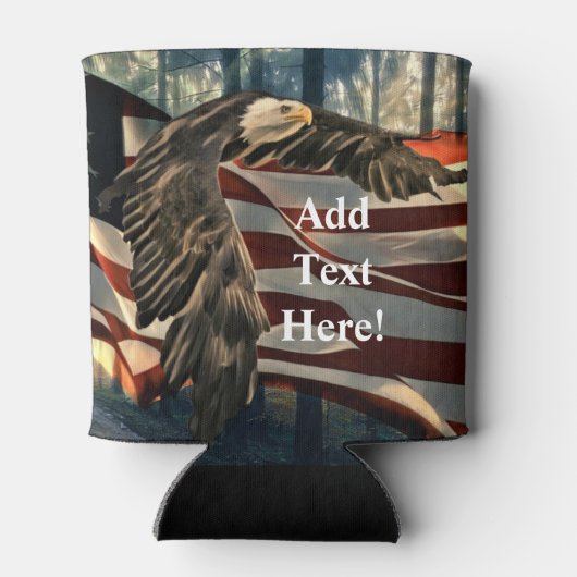 Bald Eagle American Flag Cooler (Achterkant)
