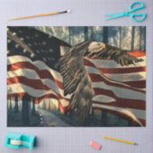 Bald Eagle American Flag Country Road Tissuepapier (Craft)