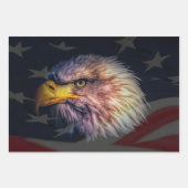 Bald Eagle American Flag Inpakpapier Vel (Voorkant 2)