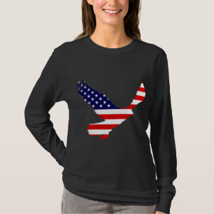 Bald Eagle American Flag T-shirt