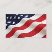 Bald Eagle American Flag Visitekaartje (Achterkant)