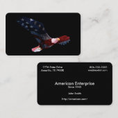 Bald Eagle American Flag Visitekaartje (Voorkant / Achterkant)