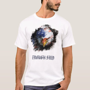 *~* Bald Eagle - American USA Flag Red Blue T-shirt