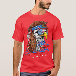 Bald Eagle American vlag je gratis vanavond Happy T-shirt