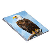 Bald Eagle Art Notebook |American Wildlife Journal Notitieboek (Rechterzijde)