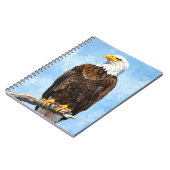 Bald Eagle Art Notebook |American Wildlife Journal Notitieboek (Linkerzijde)