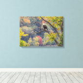 Bald Eagle Autumn Canvas Afdruk (Insitu (Houten vloer))