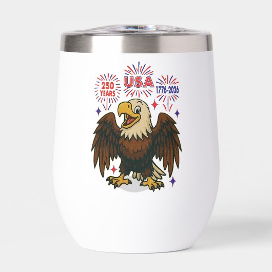 Bald Eagle avec Fireworks - USA 250 ans 1776-2026 (Avant)