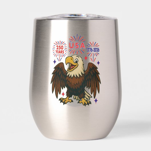 Bald Eagle avec Fireworks - USA 250 ans 1776-2026 (Avant)