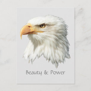 Bald Eagle Beauty & Power aanpasbaar Briefkaart