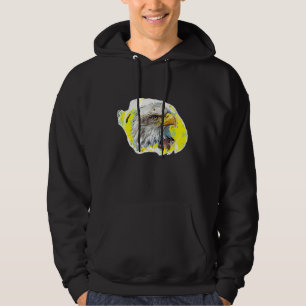 Bald Eagle Bird Avian Ornithology Foto Art Hoodie