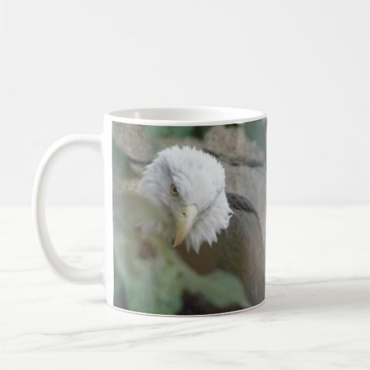 Bald Eagle Bird Coffee Tea Mok Cup (Links)