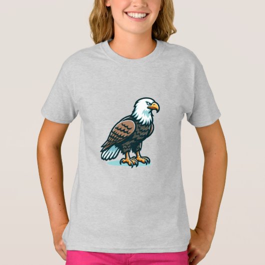 Bald Eagle bird Kids Basic T-Shirt (Devant)