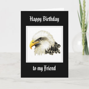 Bald Eagle - Birthday Friend Proud Militaire Kaart