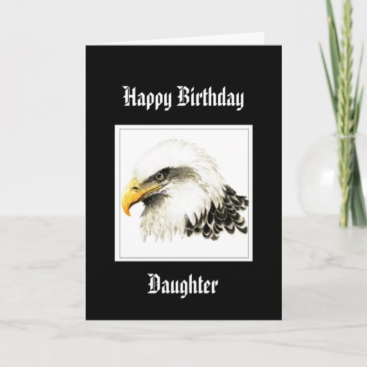 Bald Eagle Birthday Special Daughter Kaart (Voorkant)