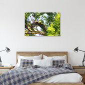 Bald Eagle Branch Takeoff Canvas Afdruk (Insitu (Slaapkamer))