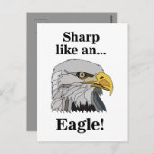 Bald Eagle Briefkaart (Voorkant / Achterkant)