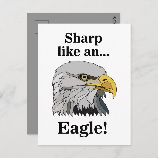 Bald Eagle Briefkaart (Voorkant / Achterkant)