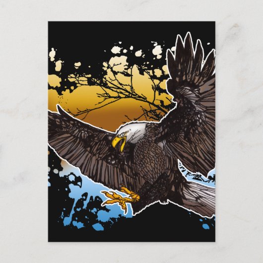 Bald Eagle Briefkaart (Voorkant)