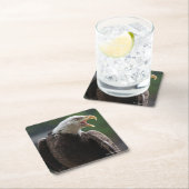 Bald Eagle Calling Vierkante Kartonnen Onderzetter (Insitu)