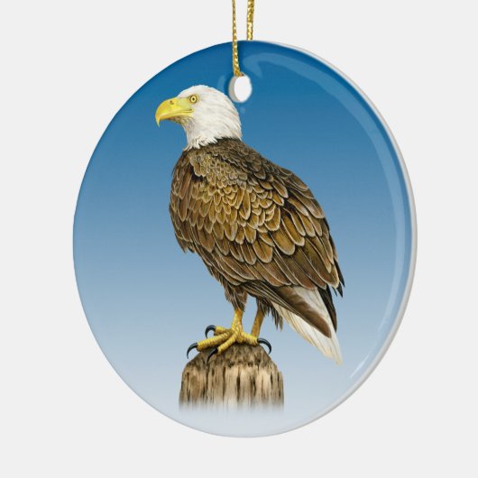 Bald Eagle Ceramic Ornament (Links)