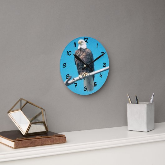 Bald Eagle Clock Ronde Klok (Kantoor)