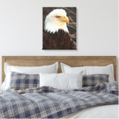 Bald Eagle Closeup Canvas Afdruk (Insitu (Slaapkamer))