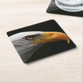 Bald Eagle coastercnm Vierkante Kartonnen Onderzetter (Schuin)