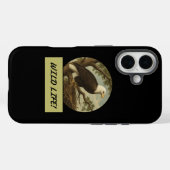 Bald Eagle Coque noir Mate coque iphone (Verso (horizontal))