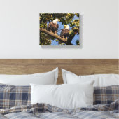Bald Eagle Couple Canvas Afdruk (Insitu (Slaapkamer))