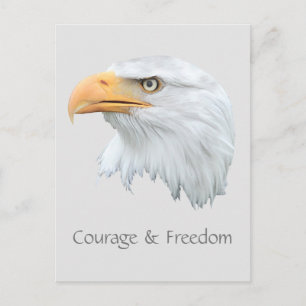 Bald Eagle Courage & Freedom aanpasbaar Briefkaart