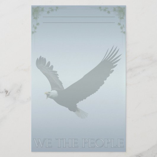 Bald Eagle Custom Stationery Briefpapier (Voorkant)