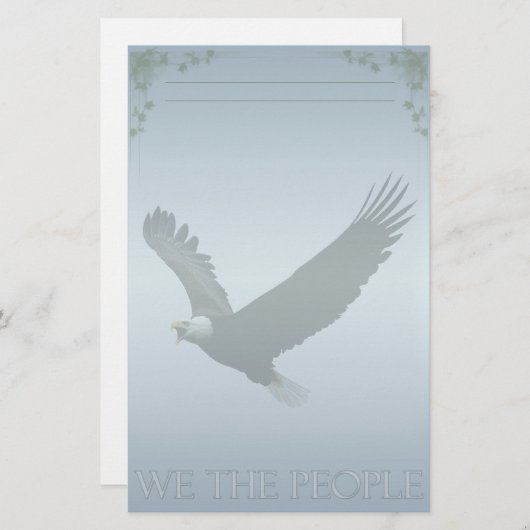 Bald Eagle Custom Stationery Briefpapier (Voorkant / Achterkant)