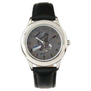 Bald Eagle die naar een vis staart Horloge