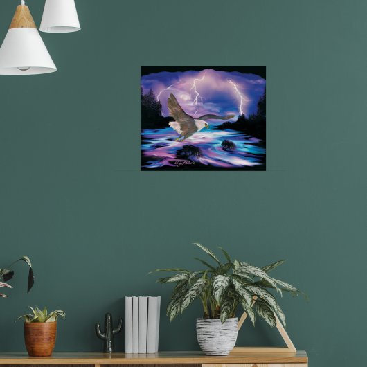 Bald Eagle die over het Poster loopt (Woonkamer 1)
