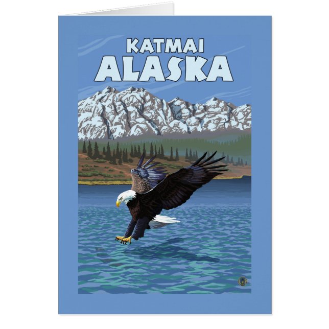 Bald Eagle Diving - Katmai, Alaska (Devant)