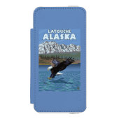 Bald Eagle Diving - Latouche, Alaska Incipio iPhone Portemonnee Hoesje (Voorkant Agenda)